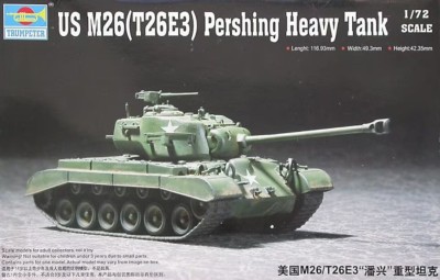 TRUMPETER 07264 1:72 US M26(T26E3) Pershing Heavy Tank