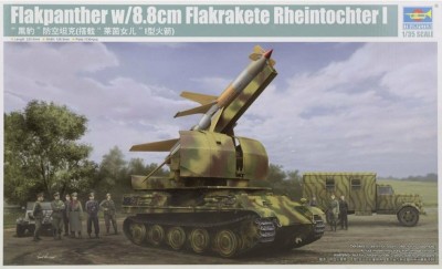 TRUMPETER 09532 1:35 Flakpanther w/8.8cm Flakrakete Rheintochter I