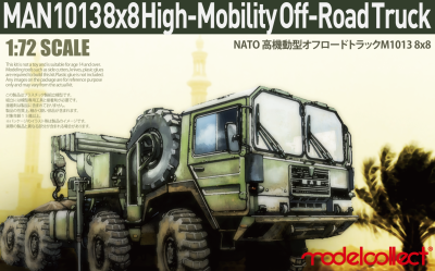 MODELCOLLECT UA72342 1:72 MAN 1013 8X8 High-Mobility Off-Road Truck