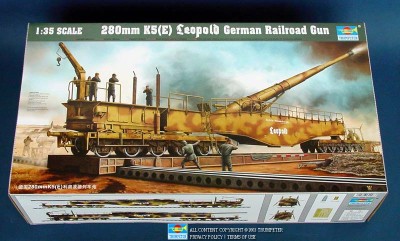 TRUMPETER 00207 1:35 280mm K5(E) Leopold German Railroad Gun