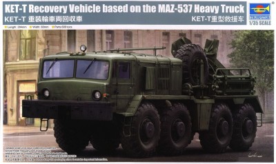 TRUMPETER 01079 1:35 KET-T Recovery Vehicle based on the MAZ-537 Heavy Truck