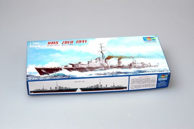TRUMPETER 05758 1:700 Tribal-class destroyer HMS Zulu (G18) 1941