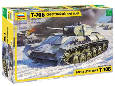 ZVEZDA 3631 1:35 Soviet Light Tank T-70B