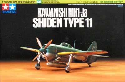TAMIYA 60768 1:72 Kawanishi N1K1-Ja Shiden Type 11