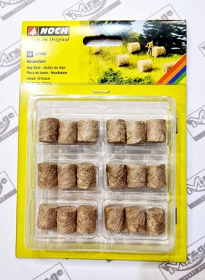 NOCH 07460 Hay Bales [SET 18pcs] (bele siana)