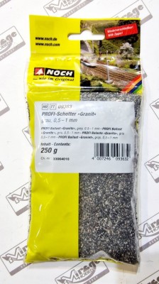 NOCH 09363 PROFI Ballast 250g - Granit szary (kamienie) 
