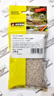 NOCH 09361 PROFI Ballast 250g - "Limestone", beżowo-brązowy (kamienie) 