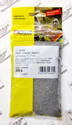 NOCH 09369 PROFI Ballast 250g - Bazaltowa skała, dark grey  (kamienie)