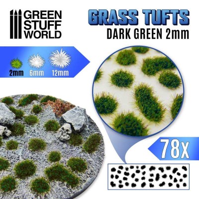GSW 2338 Grass TUFTS DARK GREEN