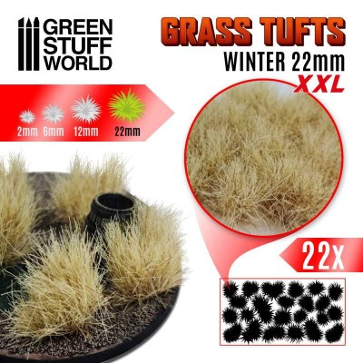 GSW 11451 Grass TUFTS XXL 22mm - Winter (trawki samoprzylepne)