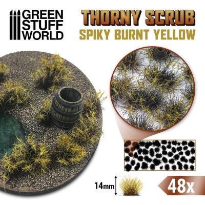 GSW 11503 Thorny Scrubs TUFTS 14mm - Burnt Yellow (trawki samoprzylepne)