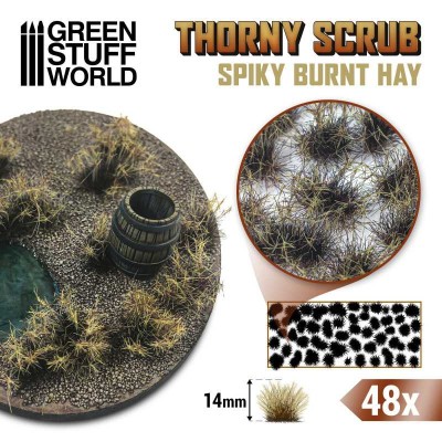 GSW 11504 Thorny Scrubs TUFTS 14mm - Burnt Hay (trawki samoprzylepne)