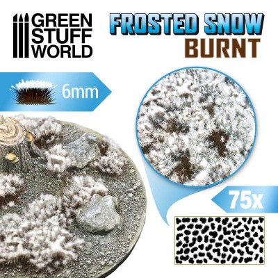 GSW 11787 Shrubs TUFTS 6mm - Frosted Snow Burnt (trawki samoprzylepne)