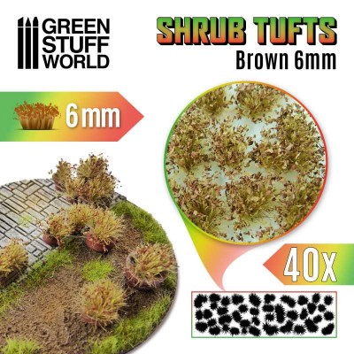 GSW 10746 Shrubs TUFTS 6mm - Brown (trawki samoprzylepne)