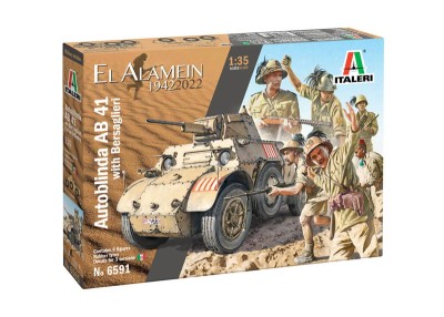 ITALERI 6591 1:35 Autoblinda AB 41 with Bersaglieri El Alamein