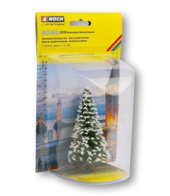 NOCH 22130 Drzewko Choinka podświetlana 12cm śnieżna (z diodami LED)