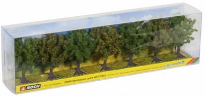 NOCH 25090 Zestaw Drzewek Owocowych Zielonych [SET 7pcs] (8cm) 