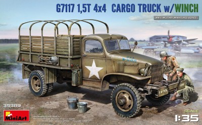 MINIART 35389 1:35 G7117 1,5t 4×4 Cargo Truck w/winch