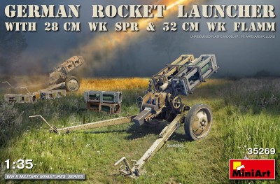 MINIART 35269 1:35 German Rocket Launcher with 28 CM WK SPR & 32 CM WK FLAMM