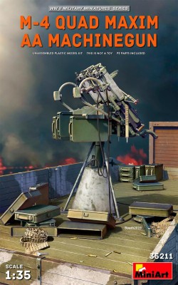 MINIART 35211 1:35 M-4 Quad Maxim AA Machinegun