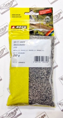 NOCH 09374 Ballast 250g - Grey (kamienie)
