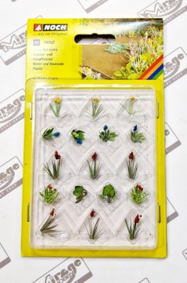 NOCH 14052 Laser-Cut minis+ - Rośliny Wodne i Nadrzeczne (op. 17szt)