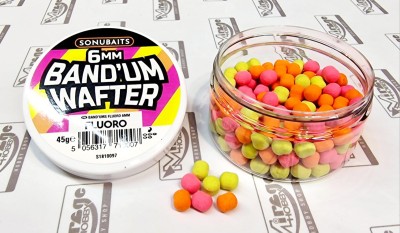DUMBELLS SONUBAITS Band'Um Wafters 6mm - FLUORO [S0810097] 