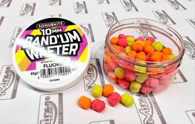 DUMBELLS SONUBAITS Band'Um Wafters 10mm - FLUORO [S0810099] 