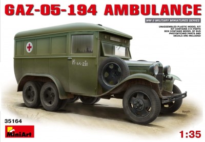 MINIART 35164 1:35 GAZ-05-194 Ambulance