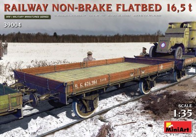 MINIART 39004 1:35 Railway non-brake Flatbed 16,5t