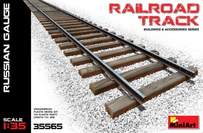 MINIART 35565 1:35 Railway Track (Russian Size)