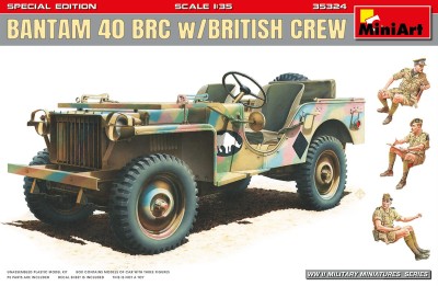 MINIART 35324 1:35 Bantam 40 BRC w/British Crew. Special Edition
