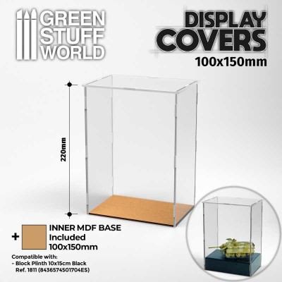 GSW 11193 Acrylic Display Covers 100x150mm (22cm high) (gablotka)