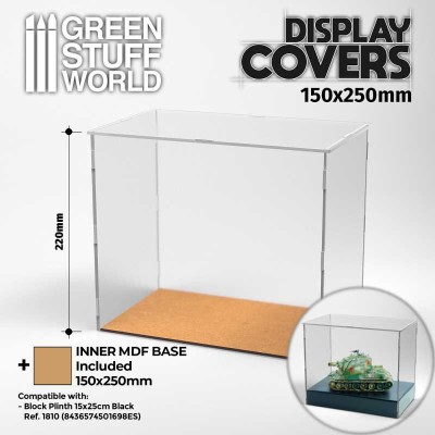 GSW 11194 Acrylic Display Covers 150x250mm (22cm high) (gablotka) 