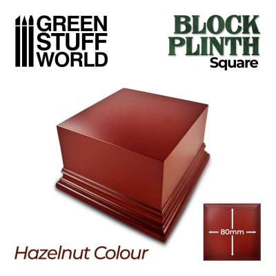 GSW 2704 Square Top Display Plinth 8x8cm - Hazelnut Brown (podstawka)