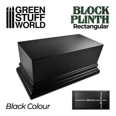 GSW 2709 Rectangular Top Display Plinth 12x6cm - Black (podstawka) 