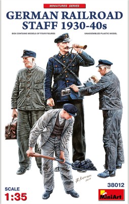 MINIART 38012 1:35 German Railroad Staff 1930-40s