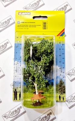 NOCH 21642 Drzewko z Kółkową ławką 11,5cm (op. 1szt)