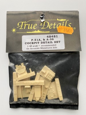 TRUE DETAILS 48481 1:48 A-36/P-51A COCKP