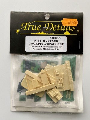 TRUE DETAILS 48485 1:48 P-51 COCKPIT SET