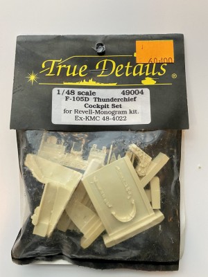 TRUE DETAILS 49004 1:48 F-105D COCKPIT