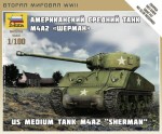 ZVEZDA 6263 1:100 US Medium Tank M4A2 SHERMAN