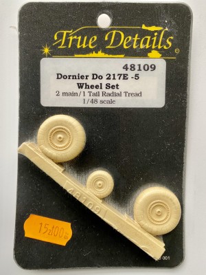 TRUE DETAILS 48109 1:48 DORNIER Do 217E-5 Wheel Set