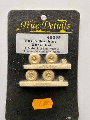 TRUE DETAILS 48095 1:48 PBY-5 BEACHING Wheel Set