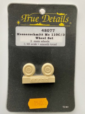 TRUE DETAILS 48077 1:48 Me 110C/D Wheel Set