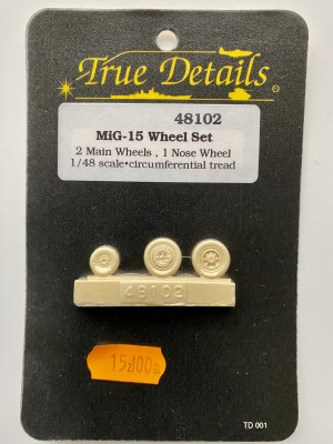 TRUE DETAILS 48102 1:48 MIG-15 Wheel Set