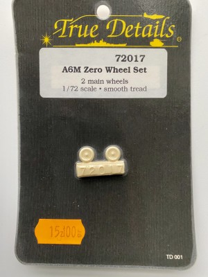 TRUE DETAILS 72017 1:72 A6M ZERO Wheels Set