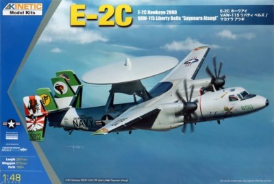 KINETIC 48066 1:48 E-2C Hawkeye 2000 VAW-115 Liberty Bells "Sayonara Atsugi"