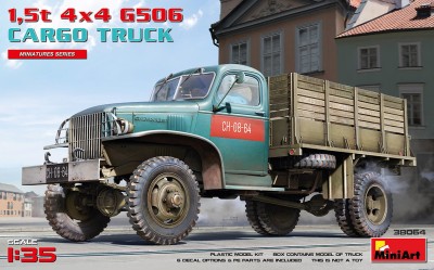 MINIART 38064 1:35 1,5t 4x4 G506 Cargo Truck (Polska Wersja)