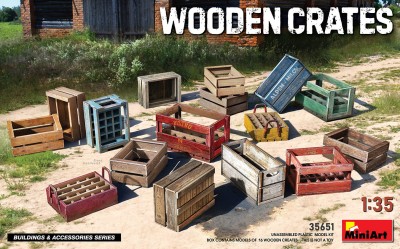 MINIART 35651 1:35 Wooden Crates (Skrzynie drewniane)